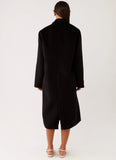 Gianni Double Breast Coat Black