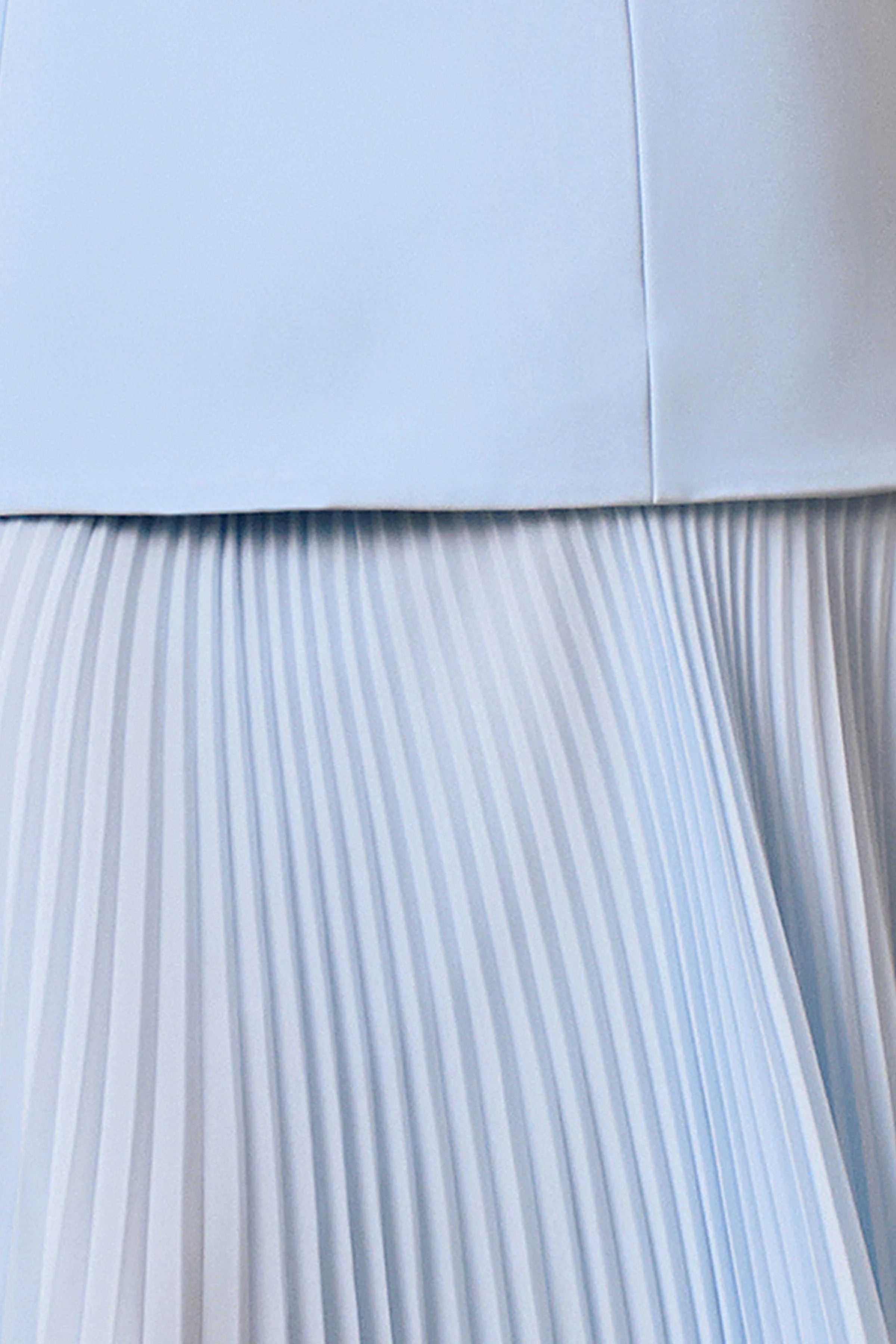 Hadley Powder Blue Boat Neck Maxi Dress With Drop Waist