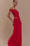 Arna Mesh Maxi Skirt Ruby