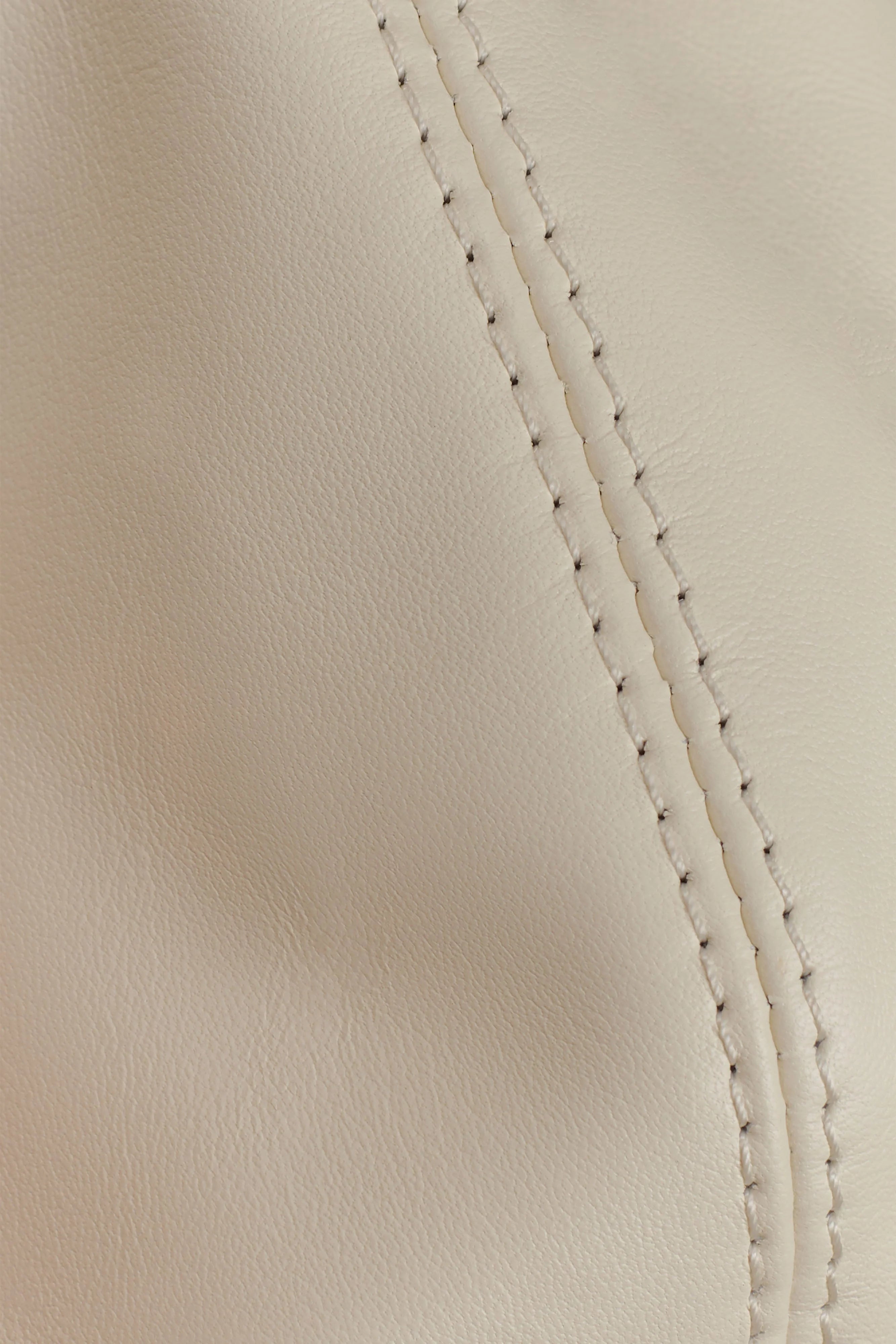 Bristol Mini Croissant Leather Bag Ivory