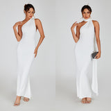 Women Sexy Backless Dress Bodycon Sleeveless Open Back Maxi Dress Formal Cocktail Wedding Guest