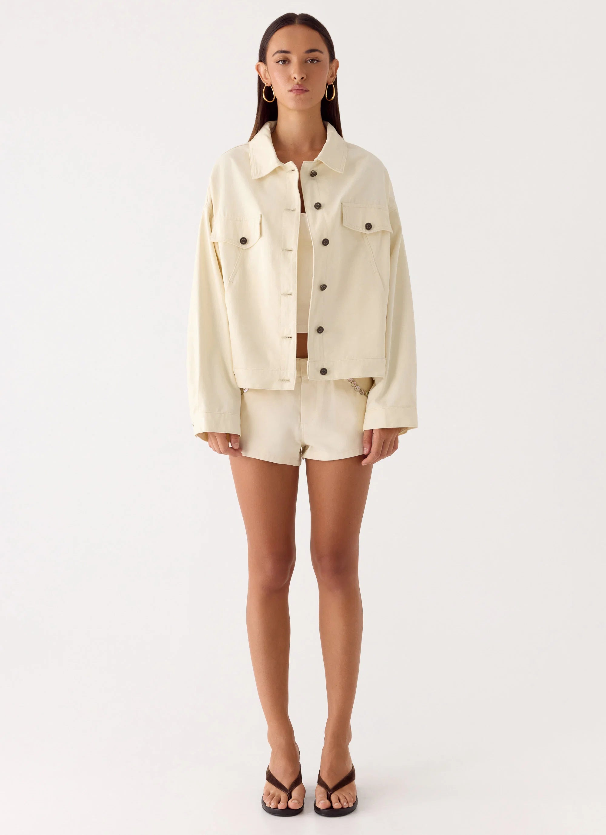 Lewis Drill Jacket Ivory