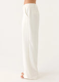 Sora Low Rise Pant - White