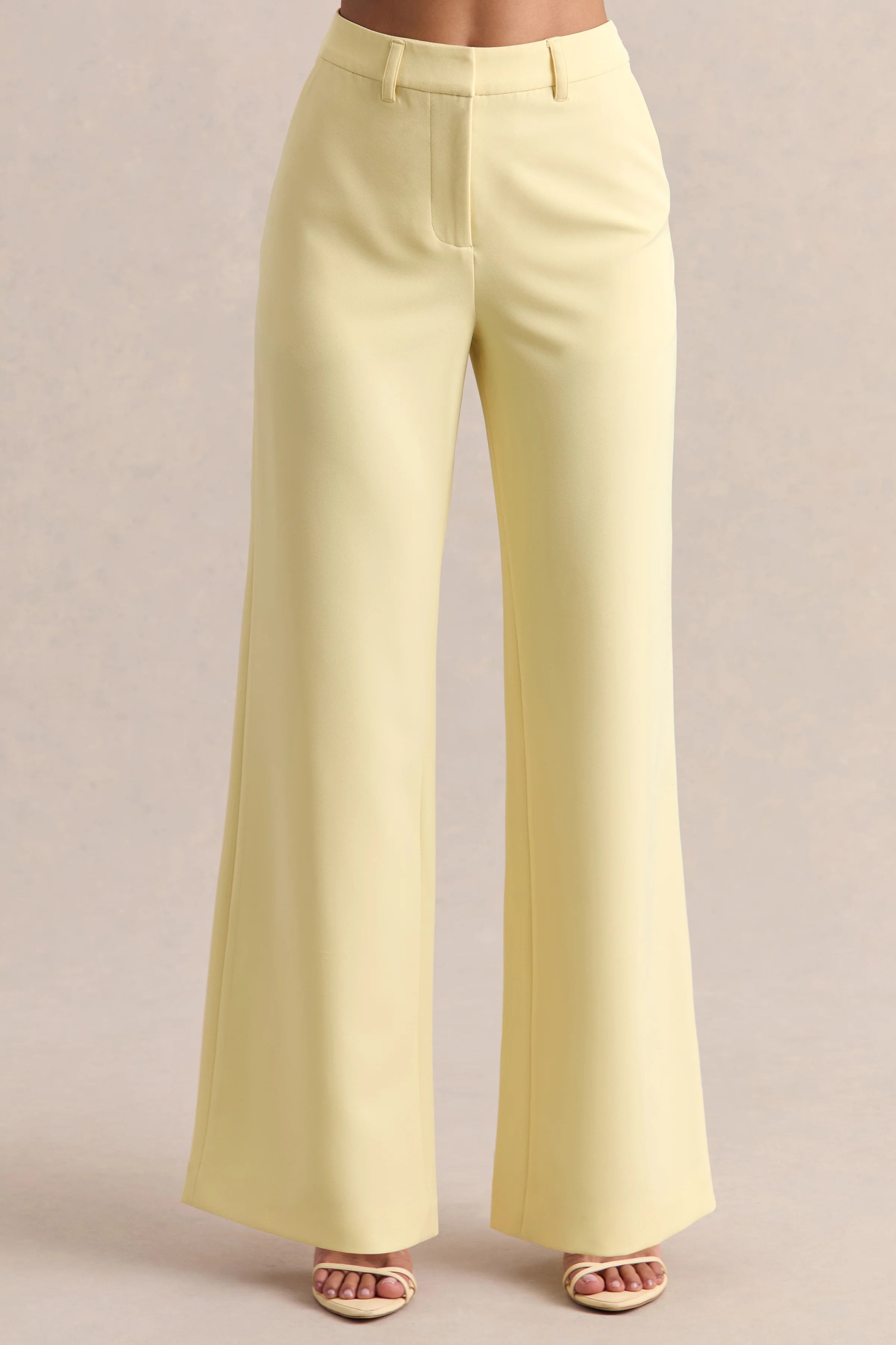 Malou Lemon Tailored Trousers
