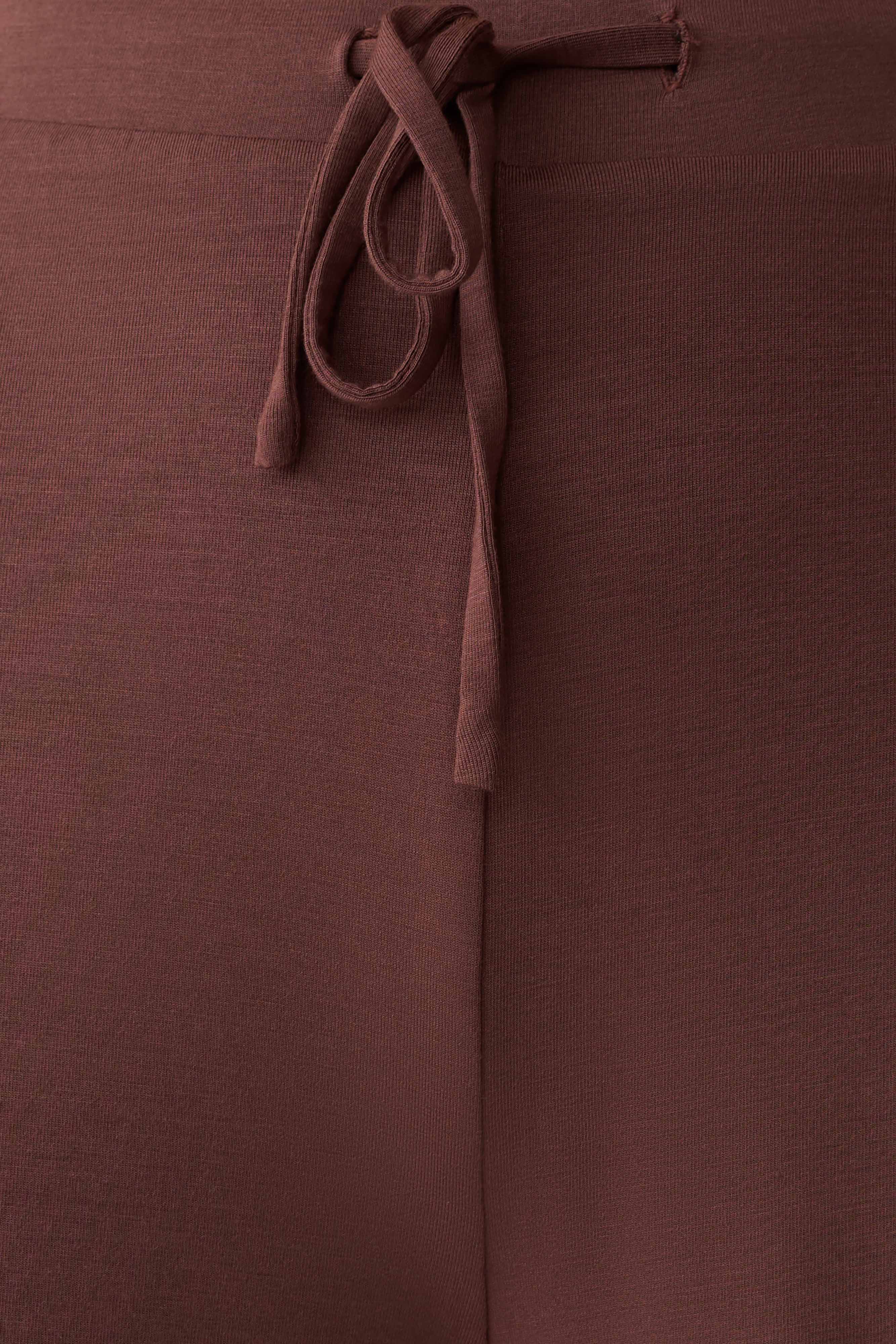 Dewi Wide Leg Modal Pants Chocolate