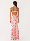 Vamonos Maxi Dress - Porcelain Rose