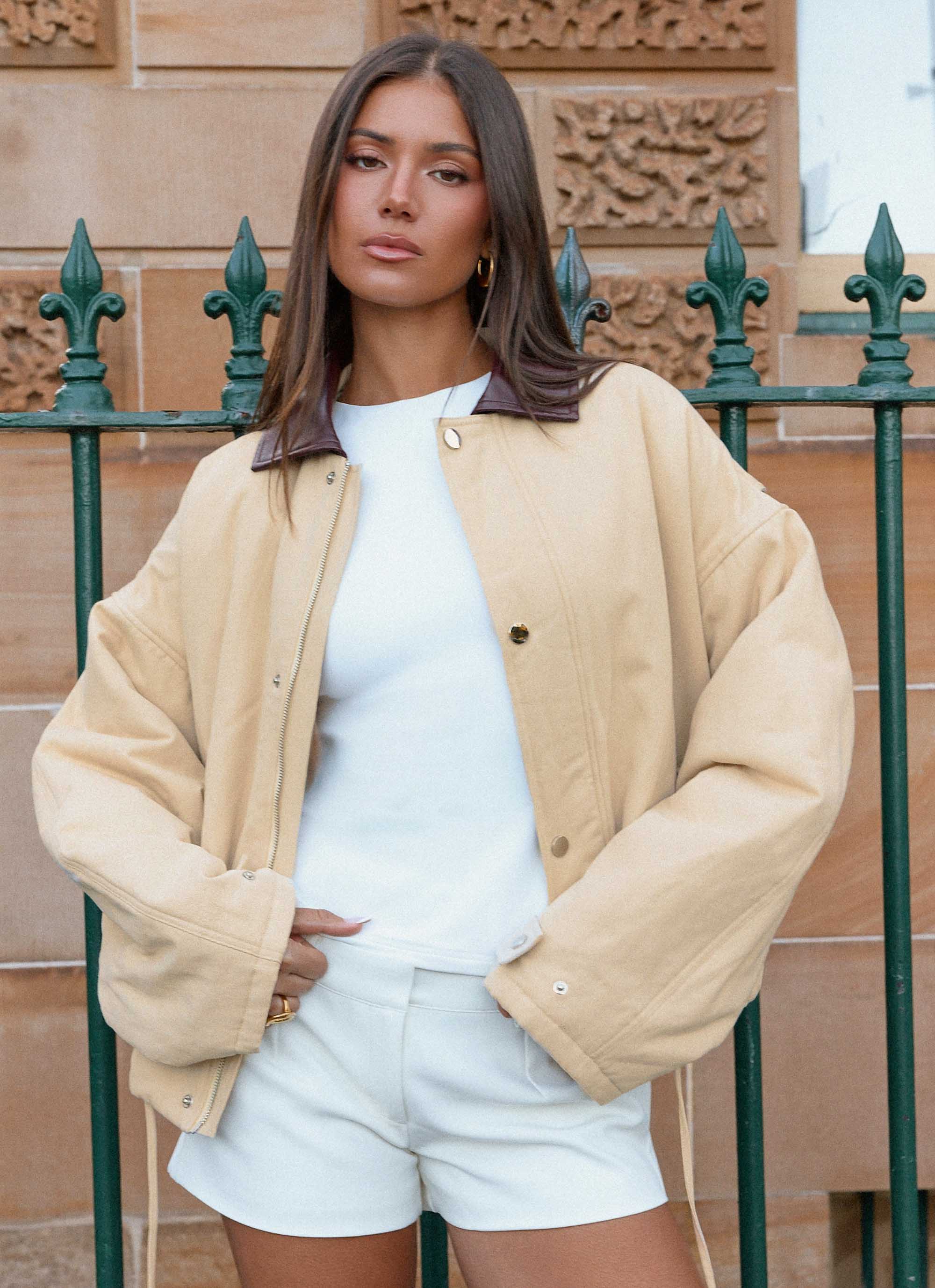 Airplane Mode Twill Blouson Jacket Natural