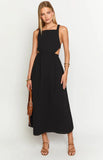 Kensie Black Backless Midi Dress