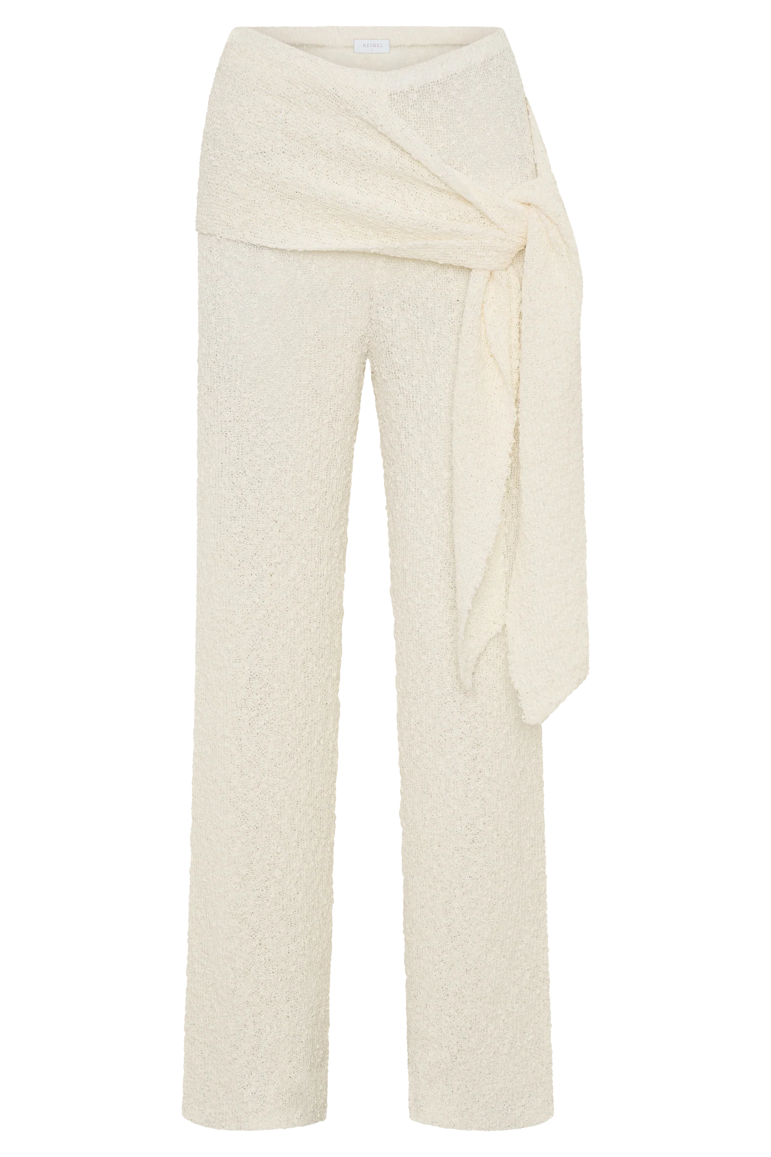Mattais Boucle Knit Pants Ivory