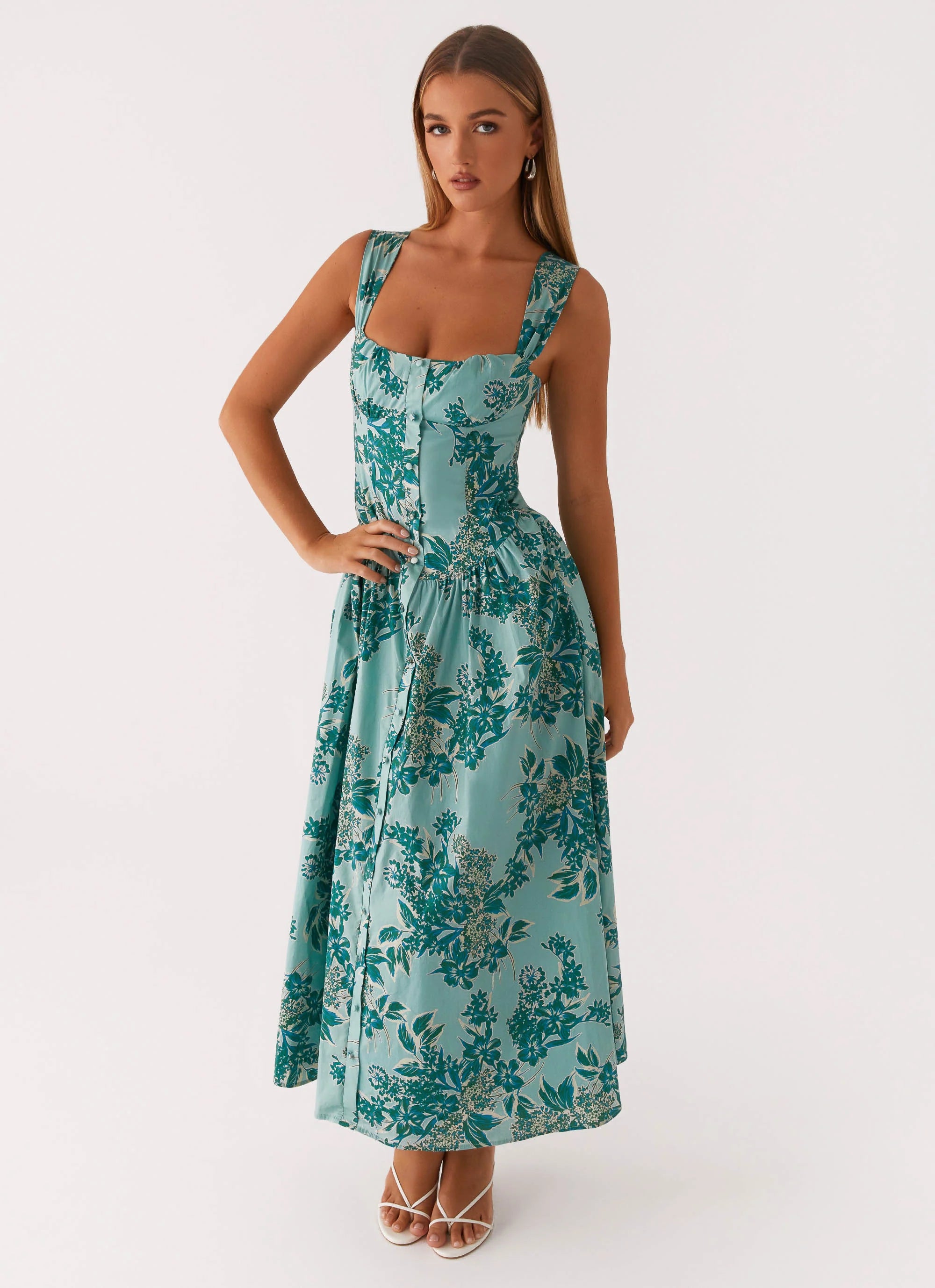 Emmalina Midi Dress Cloud Nine Floral