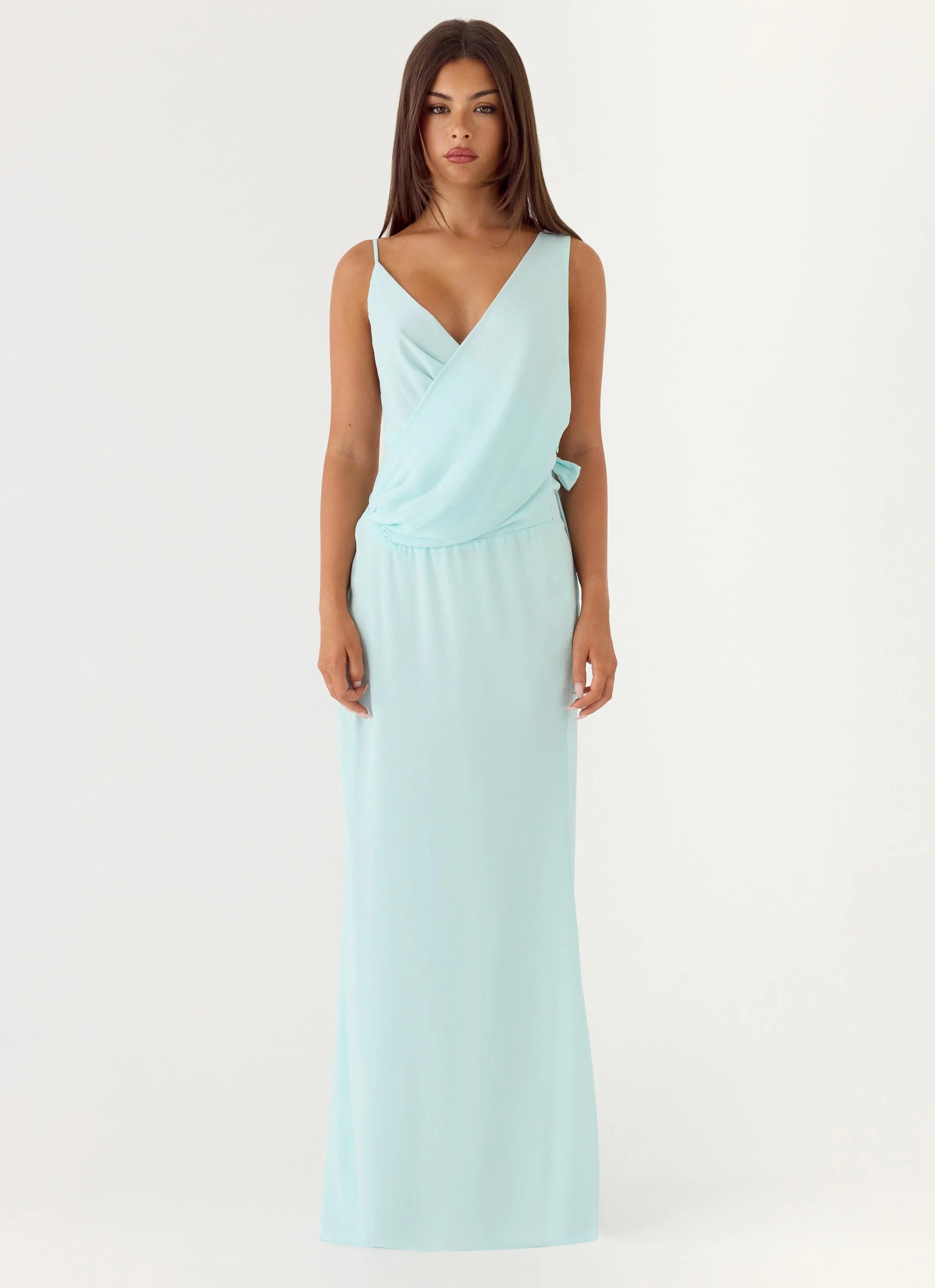 Analia Maxi Dress - Aqua