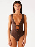 Drifter One Piece Swimsuit Chocolate