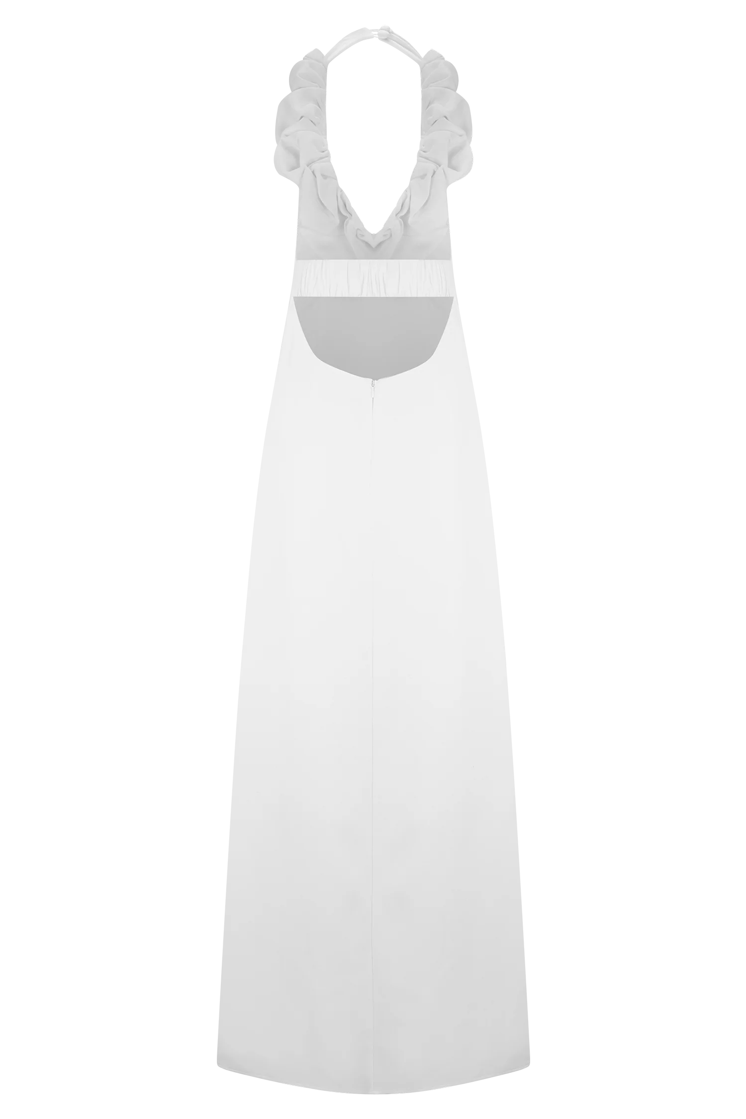 Carolyn Linen Bubble Maxi Dress White