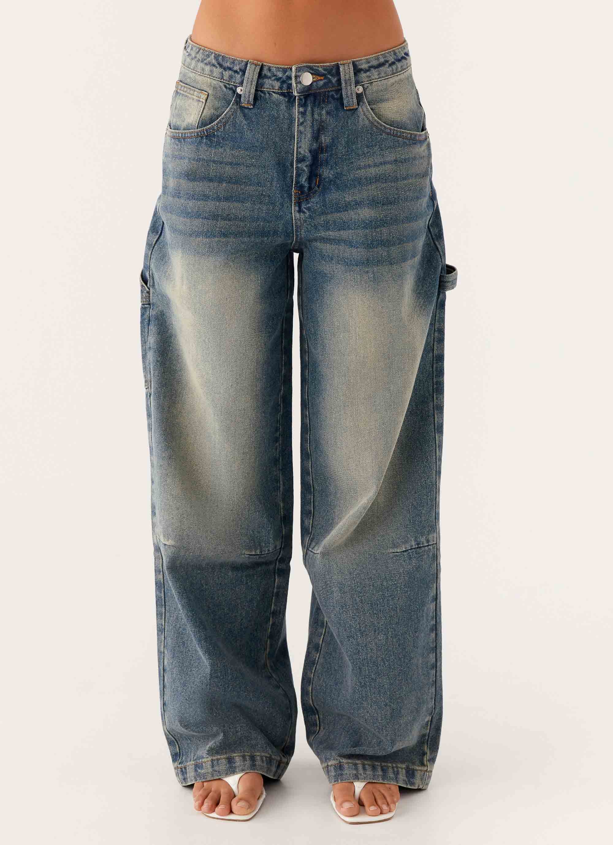 Jaylie Denim Jeans Dirty Vintage Wash