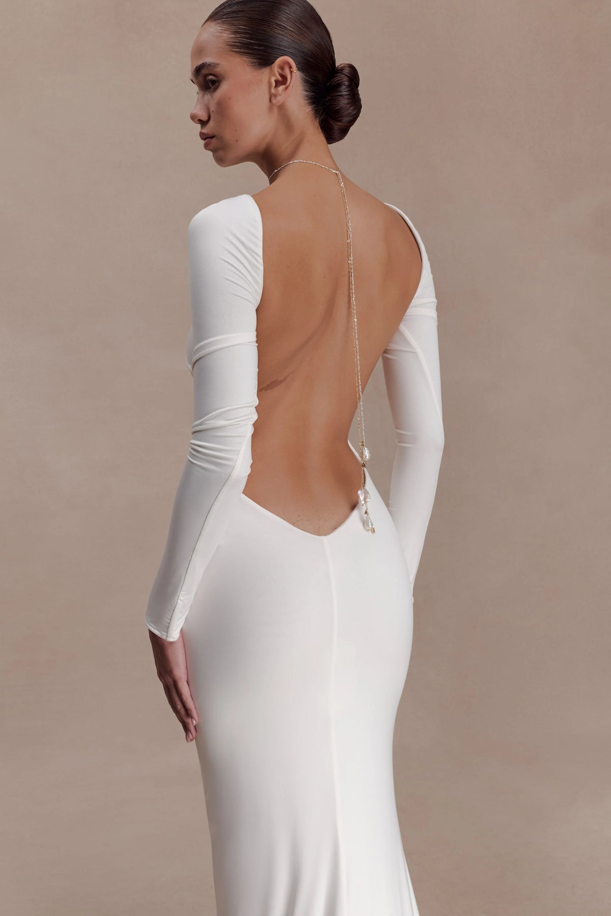 Tallulah Pearl Wrap Chain Gold