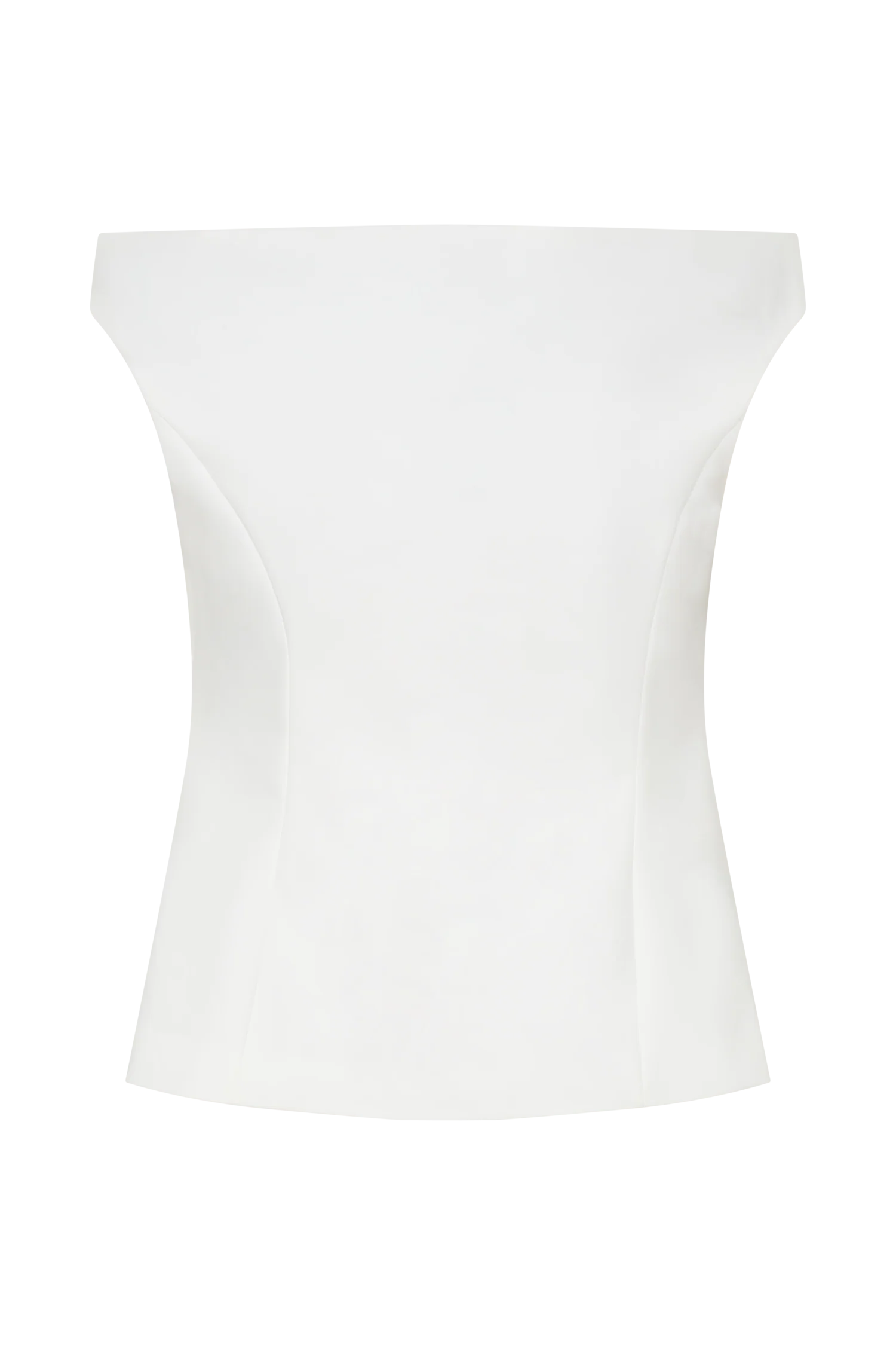 Billie Off Shoulder Sleeveless Button Top White