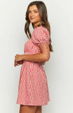 Im Yours Red Gingham Mini Dress
