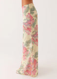 Soulful Low Rise Maxi Skirt Yellow Peony