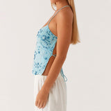 Women Sequin Beaded Cami Top V Neck Backless Criss Cross Straps Crop Tops Summer Going Out Clubwear