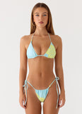 Ryland Bead Bikini Top Pale Blue