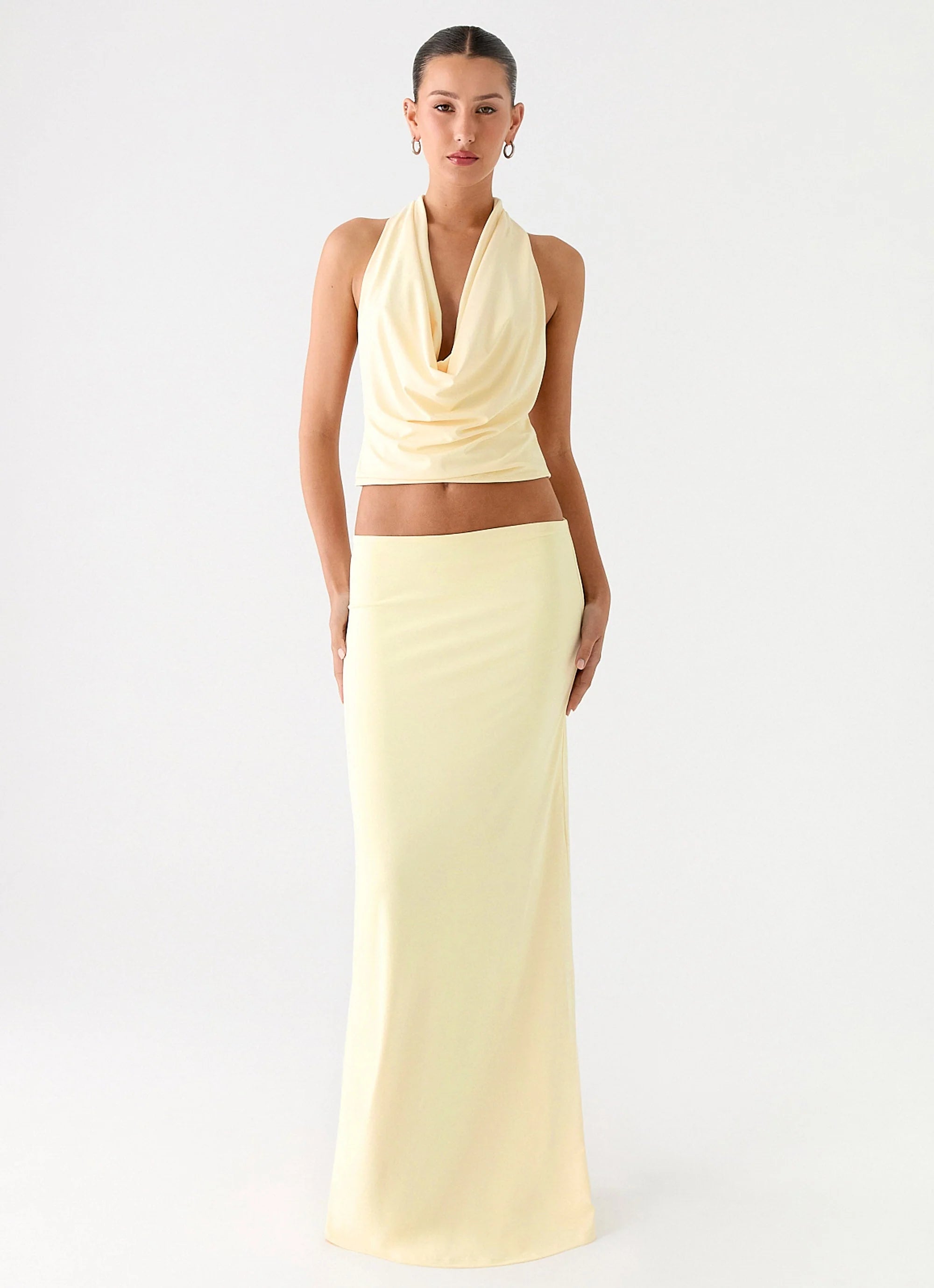 Ashi Cowl Top Yellow