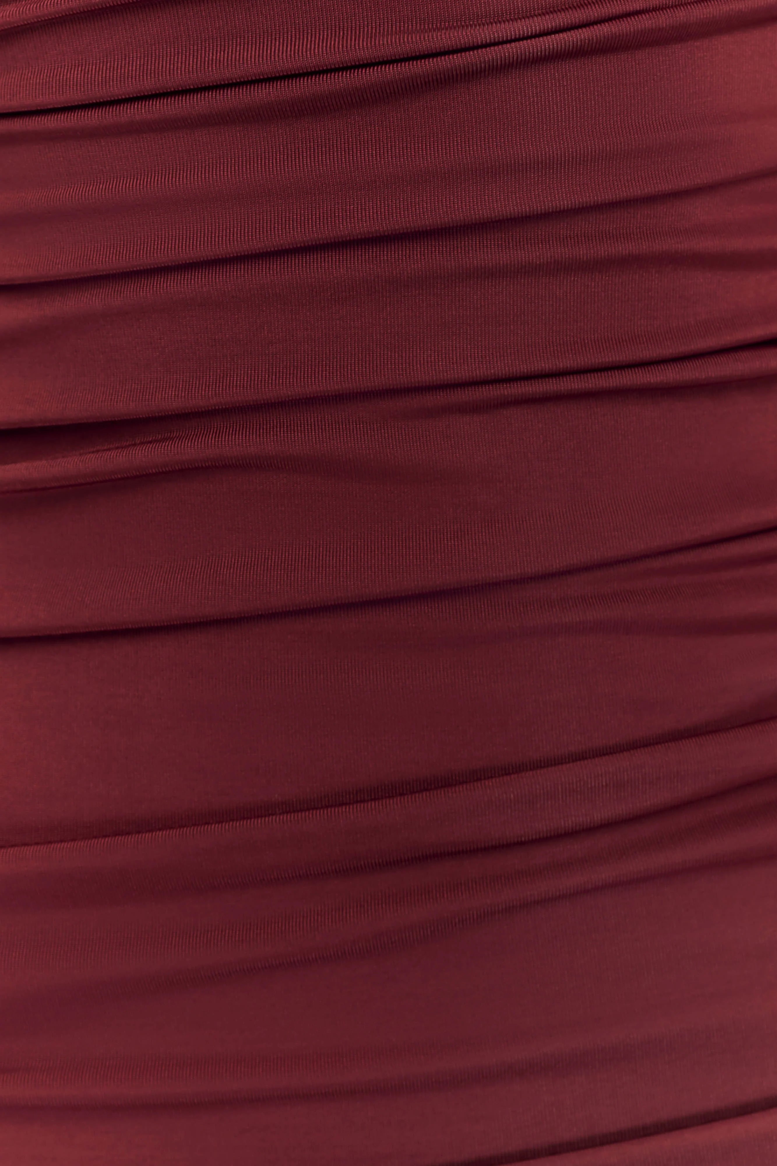 Hayden Long Sleeve Plunge Maxi Dress Wine