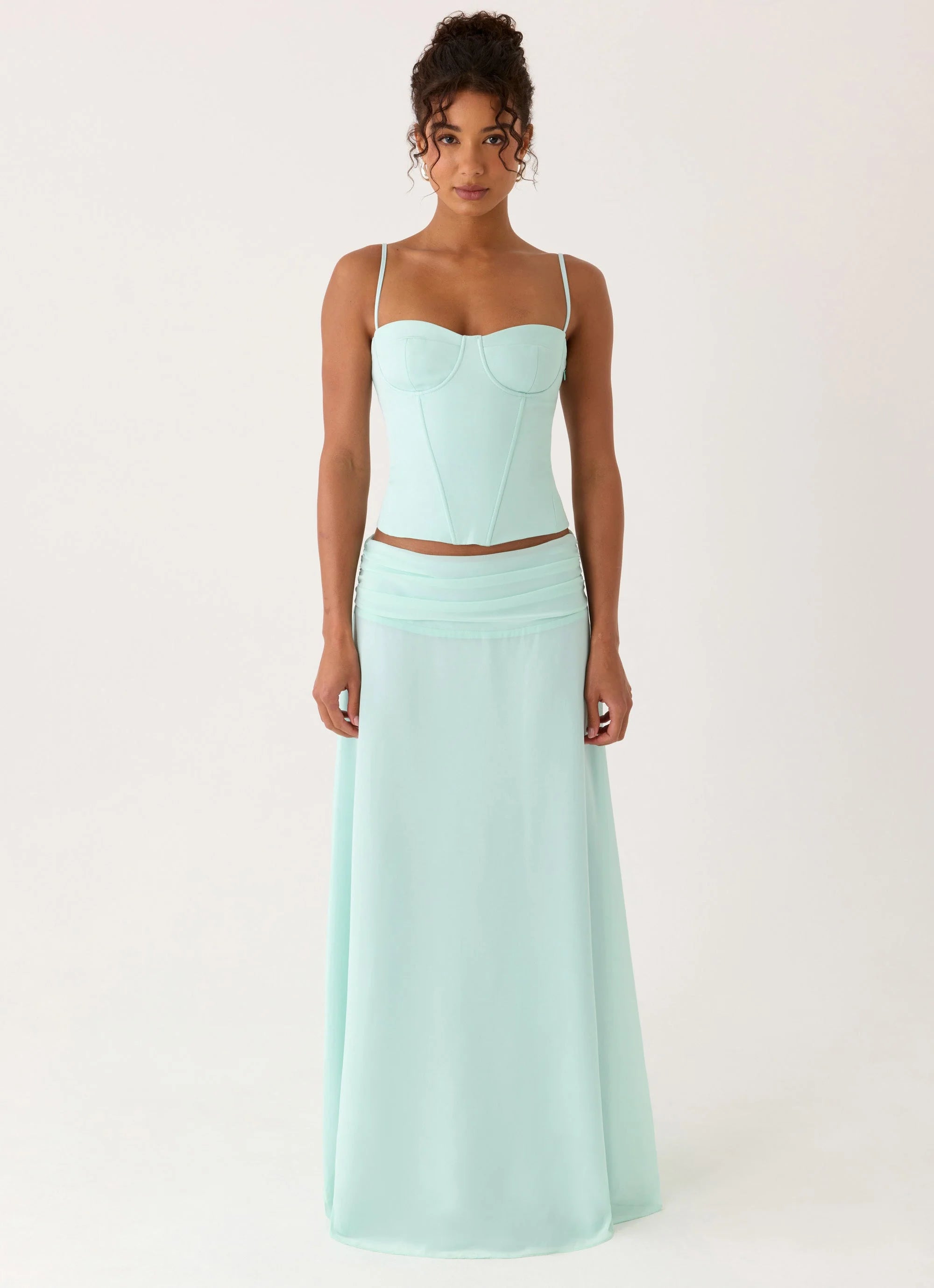 Tayana Corset Top - Pistachio