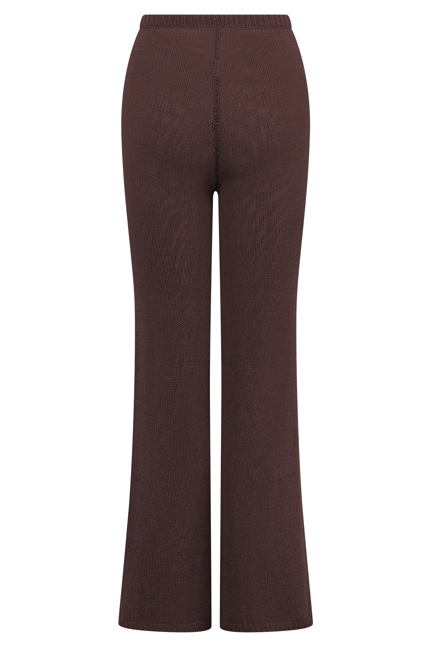 Malani Wide Leg Knit Pants Chocolate