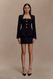 Gina Suiting Mini Skirt Black