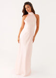 Siani Backless Maxi Dress Pink