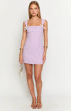Taylor Lilac Tie Back Mini Dress