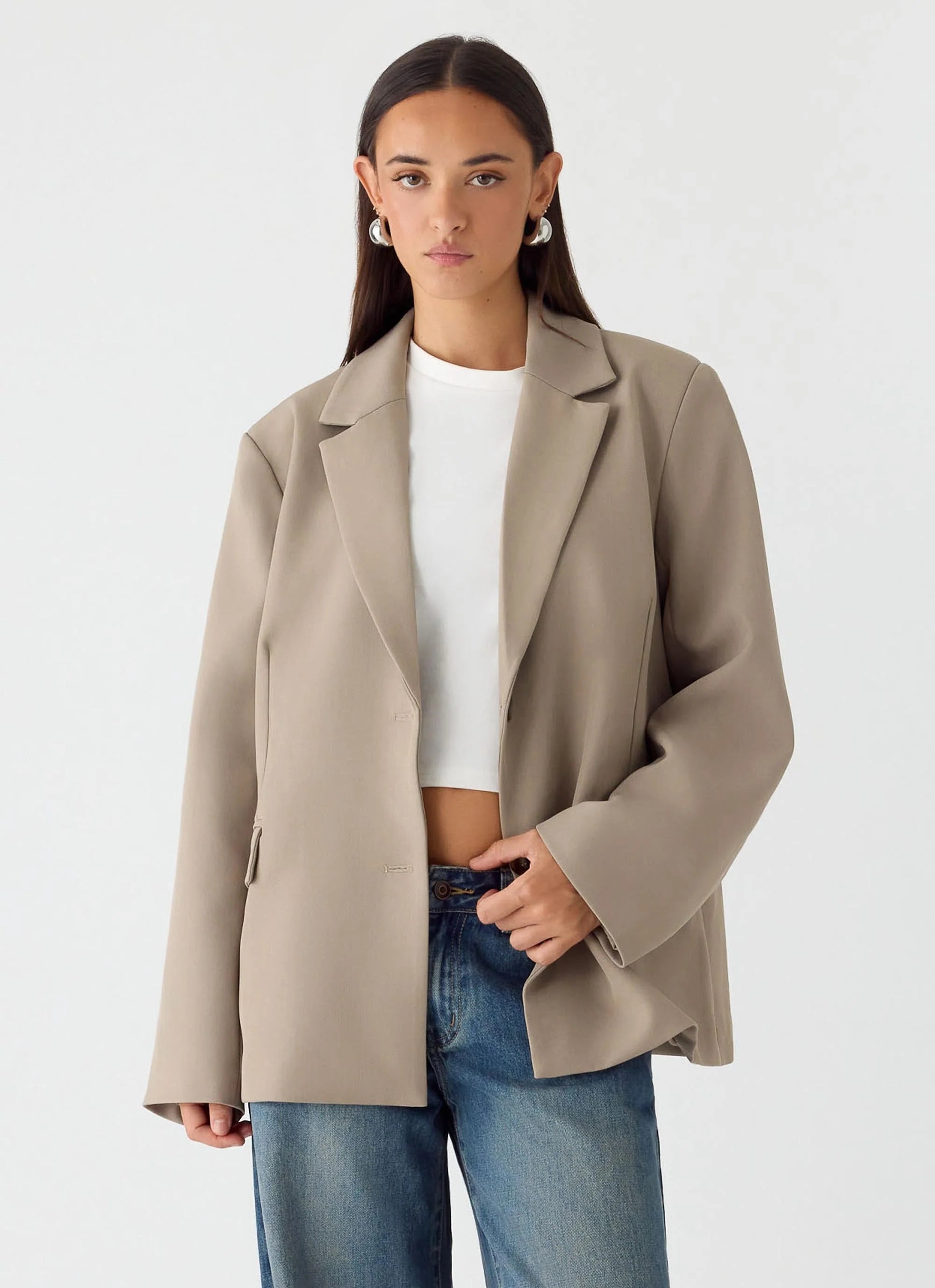 Sibel Blazer Warm Grey
