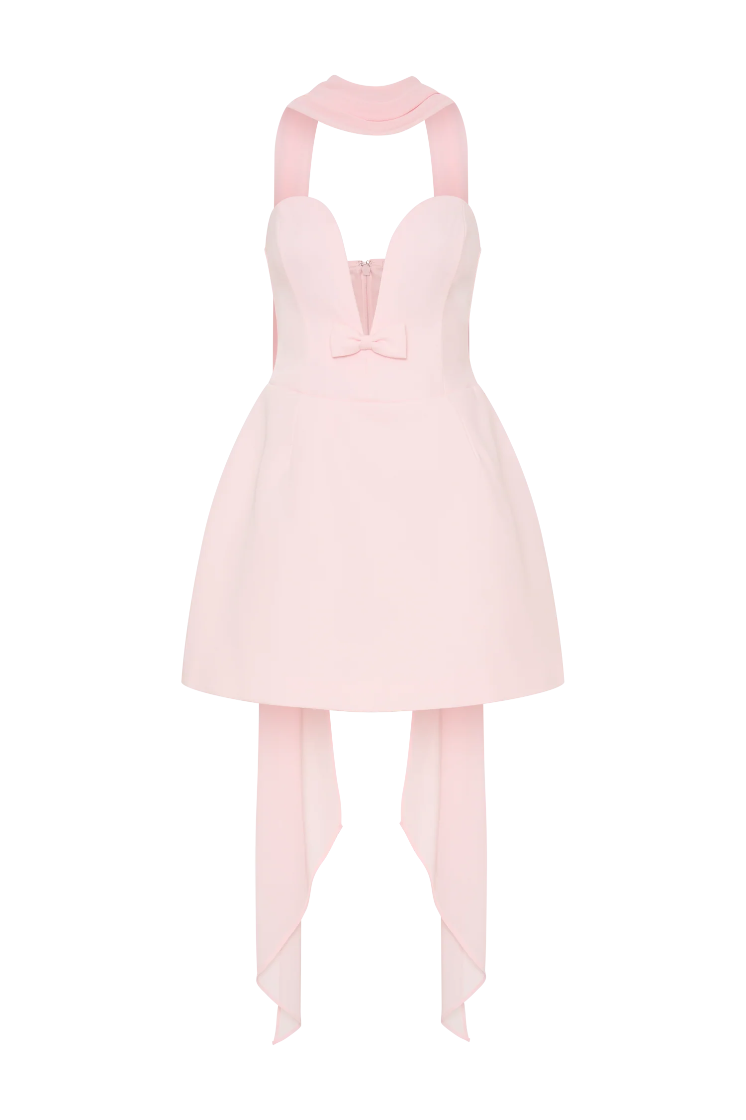 Orellia Strapless Suiting Mini Dress Soft Pink