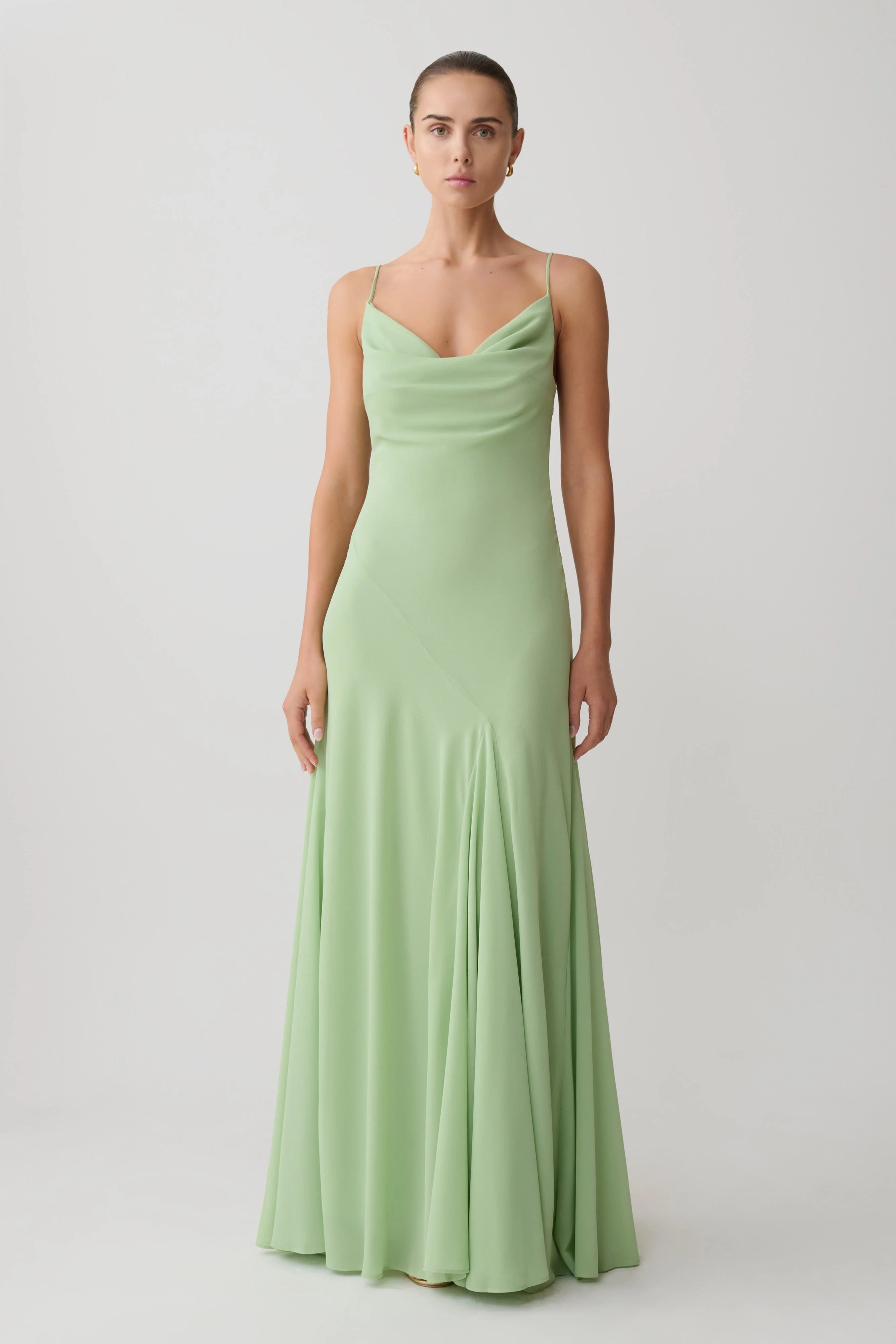 Aurelia Chiffon Maxi Dress Sage
