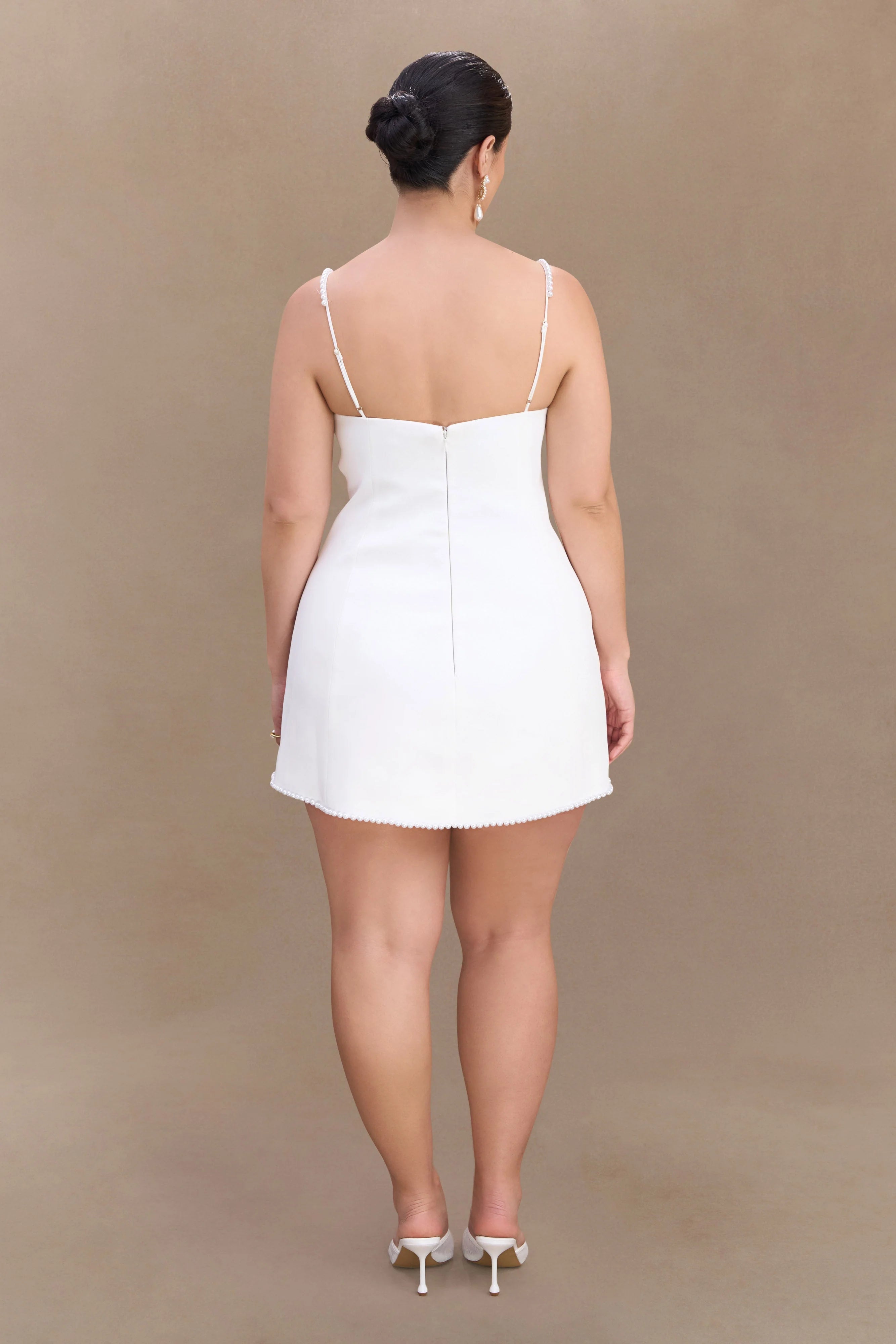 Liliane Suiting Mini Dress Ivory