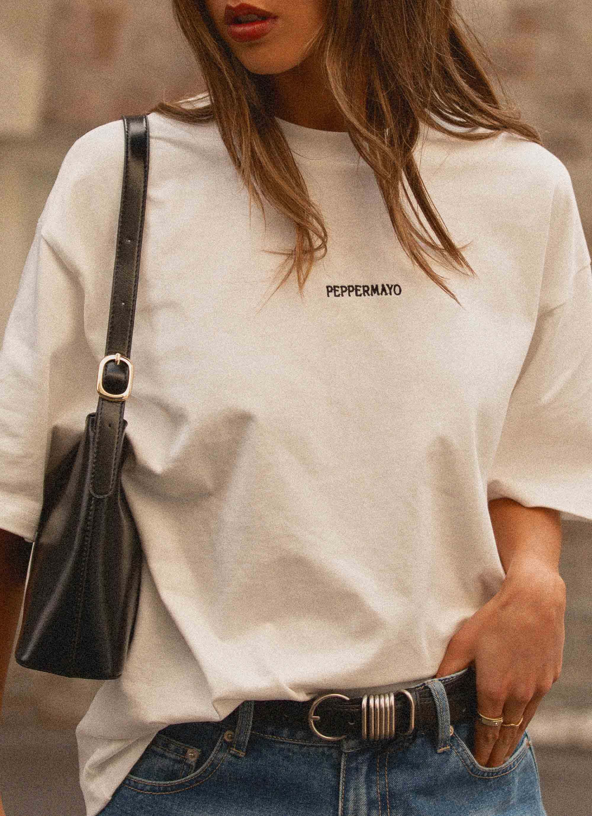 Signature Oversized Tee White