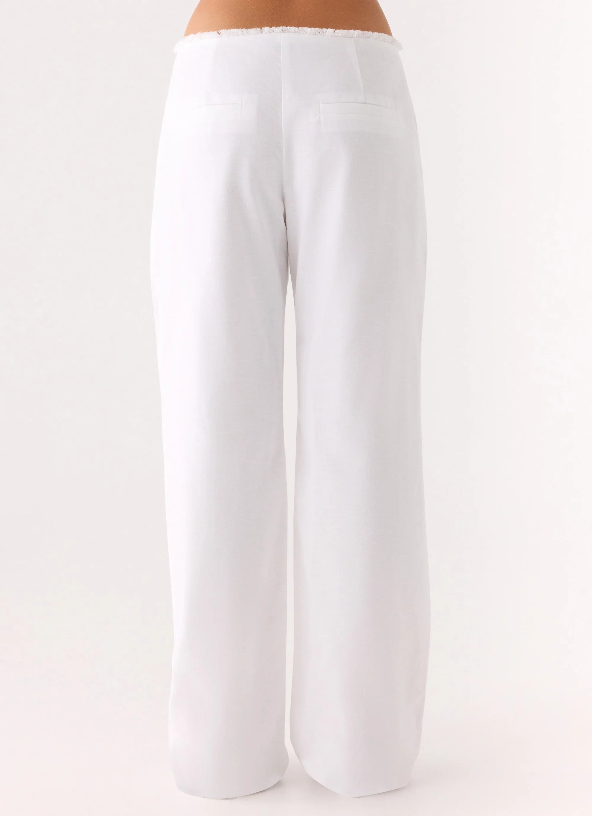 Josephina Linen Pant White