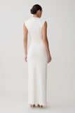 Elliot High Neck Sleeveless Maxi Dress White