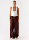 Signature Low Rise Sweatpants Chocolate