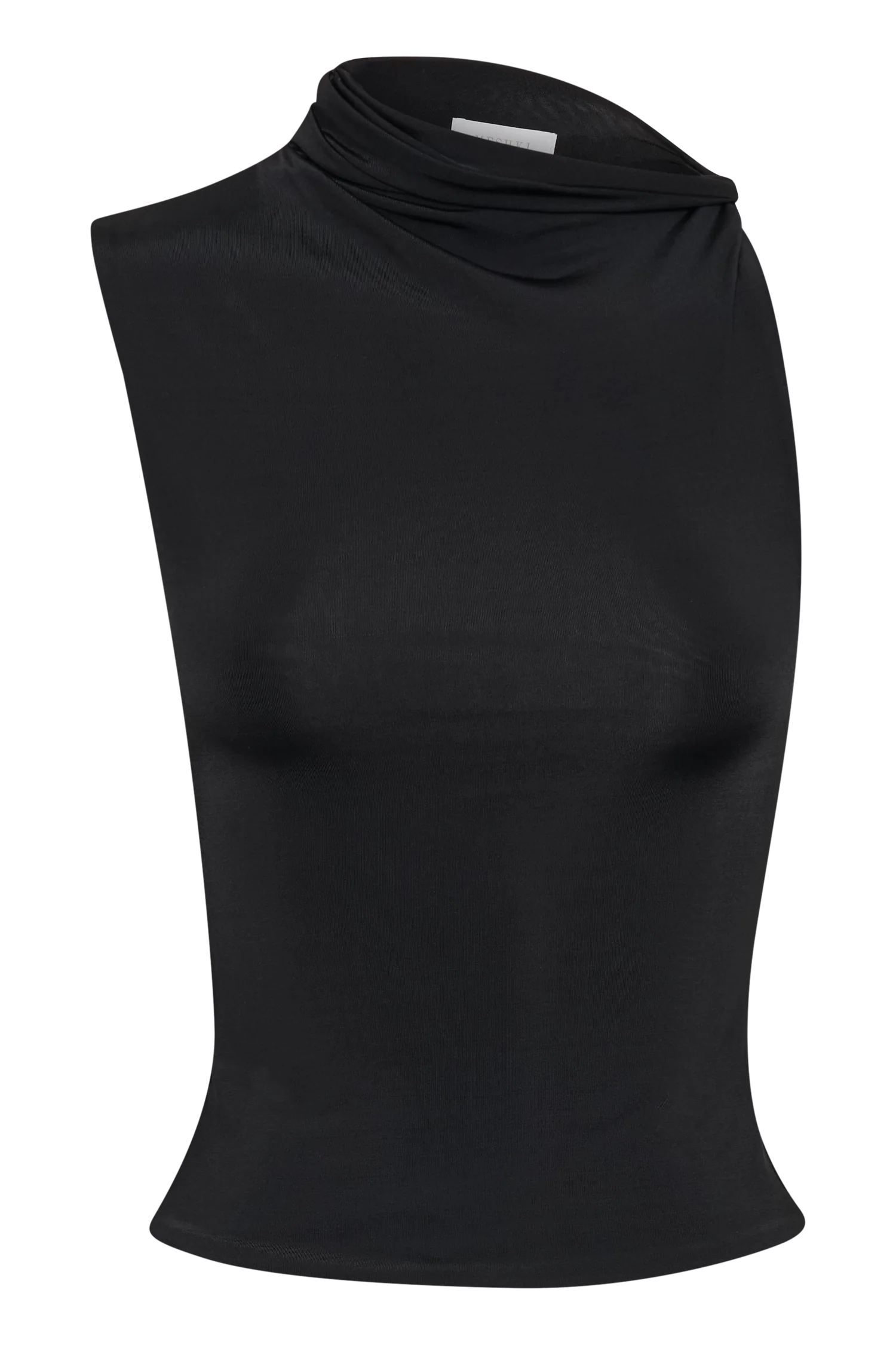Hadleigh Sleeveless Slinky Top Black