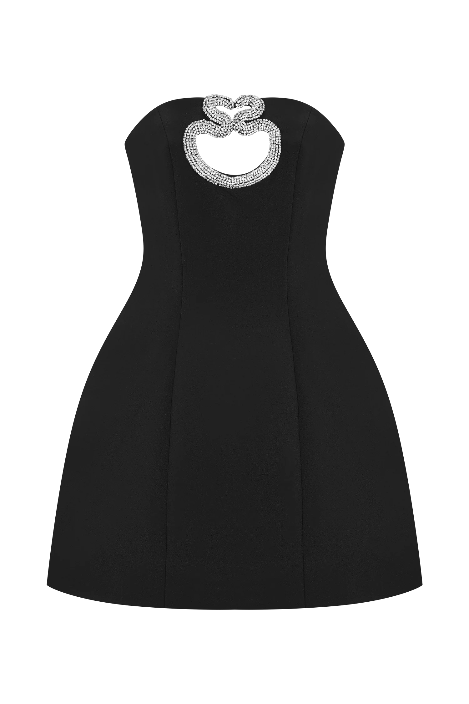 Hilda Embellished Strapless Mini Dress Black