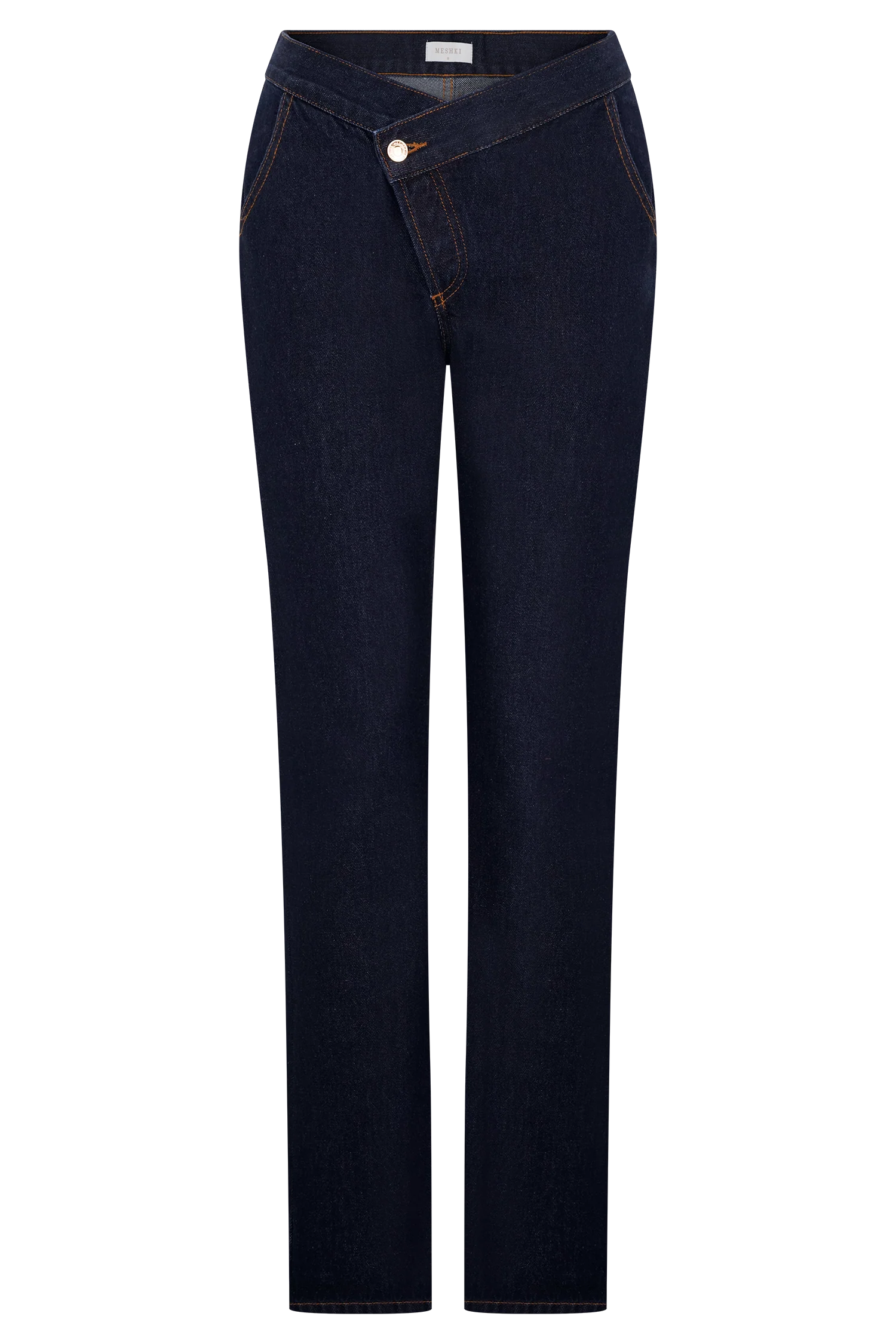 Remington V Front Straight Leg Jeans Indigo Blue