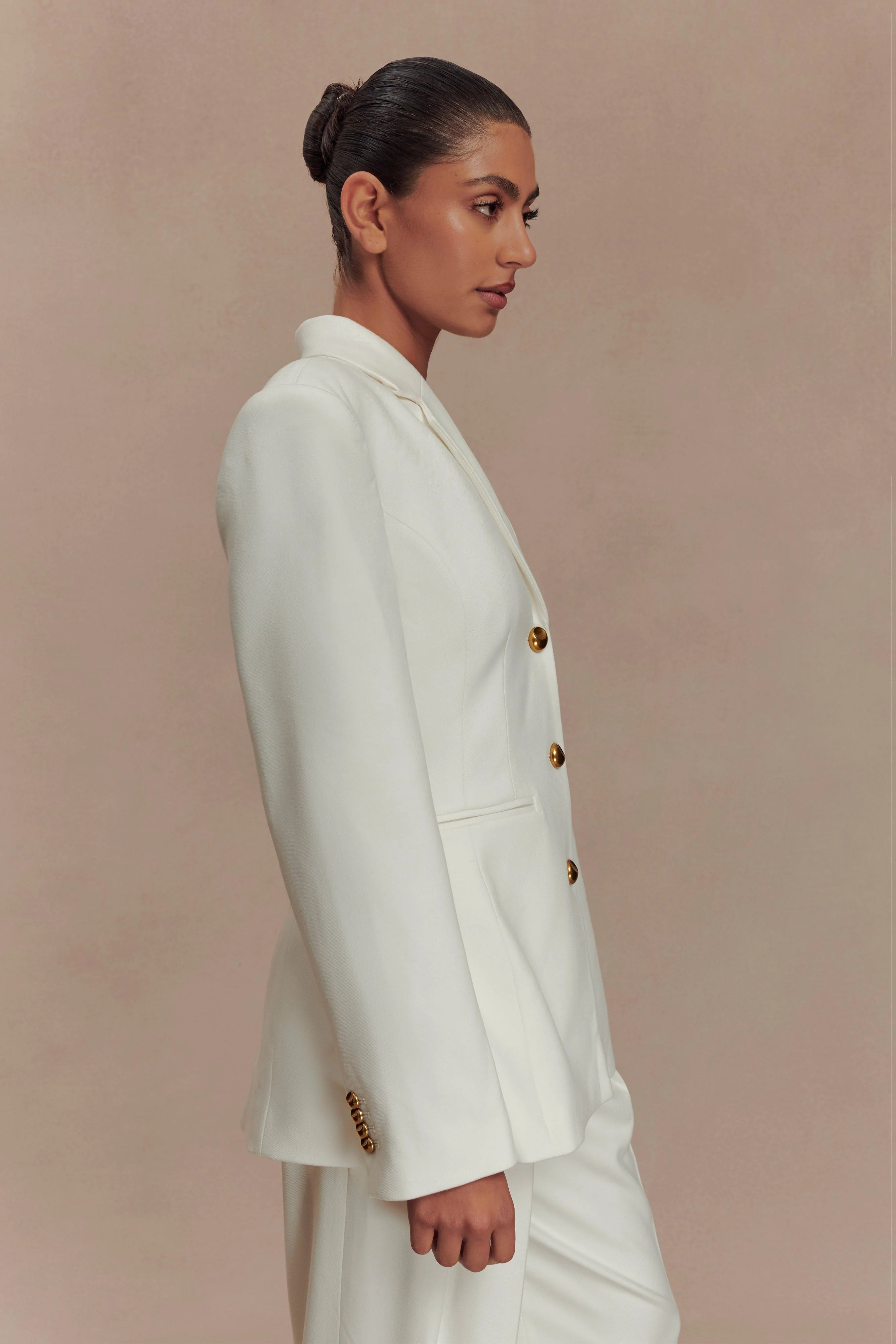 Bellamy Cinched Blazer Ivory