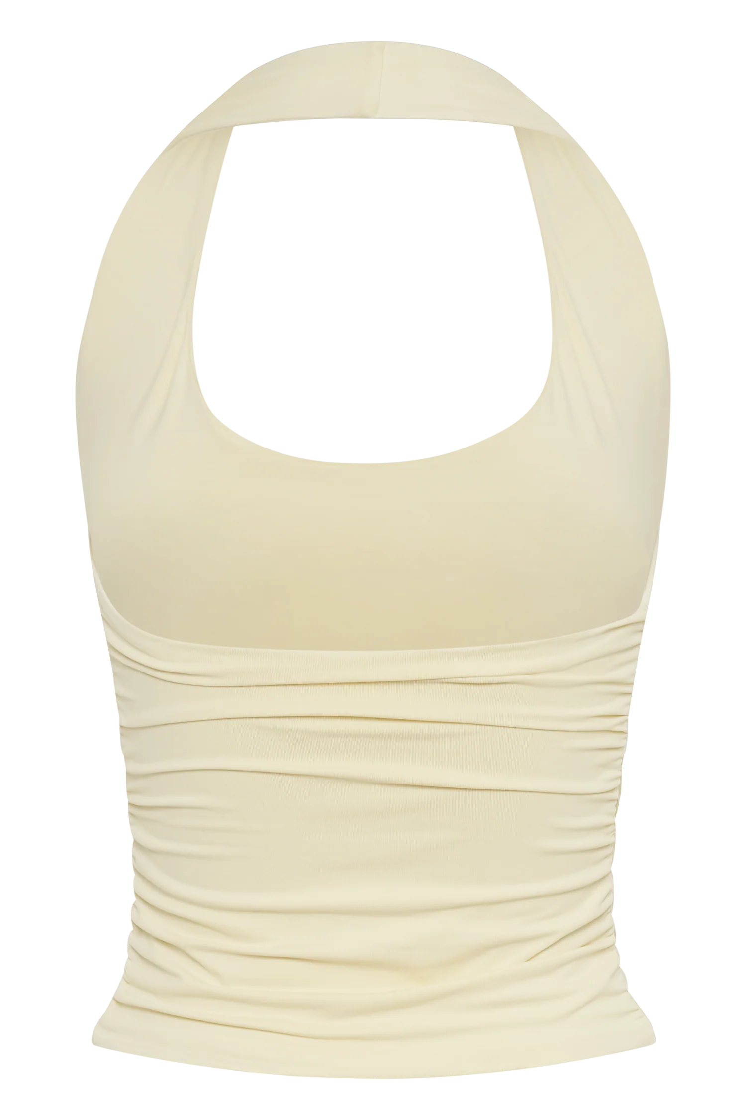 Marie Recycled Halter Top Lemon Sherbet