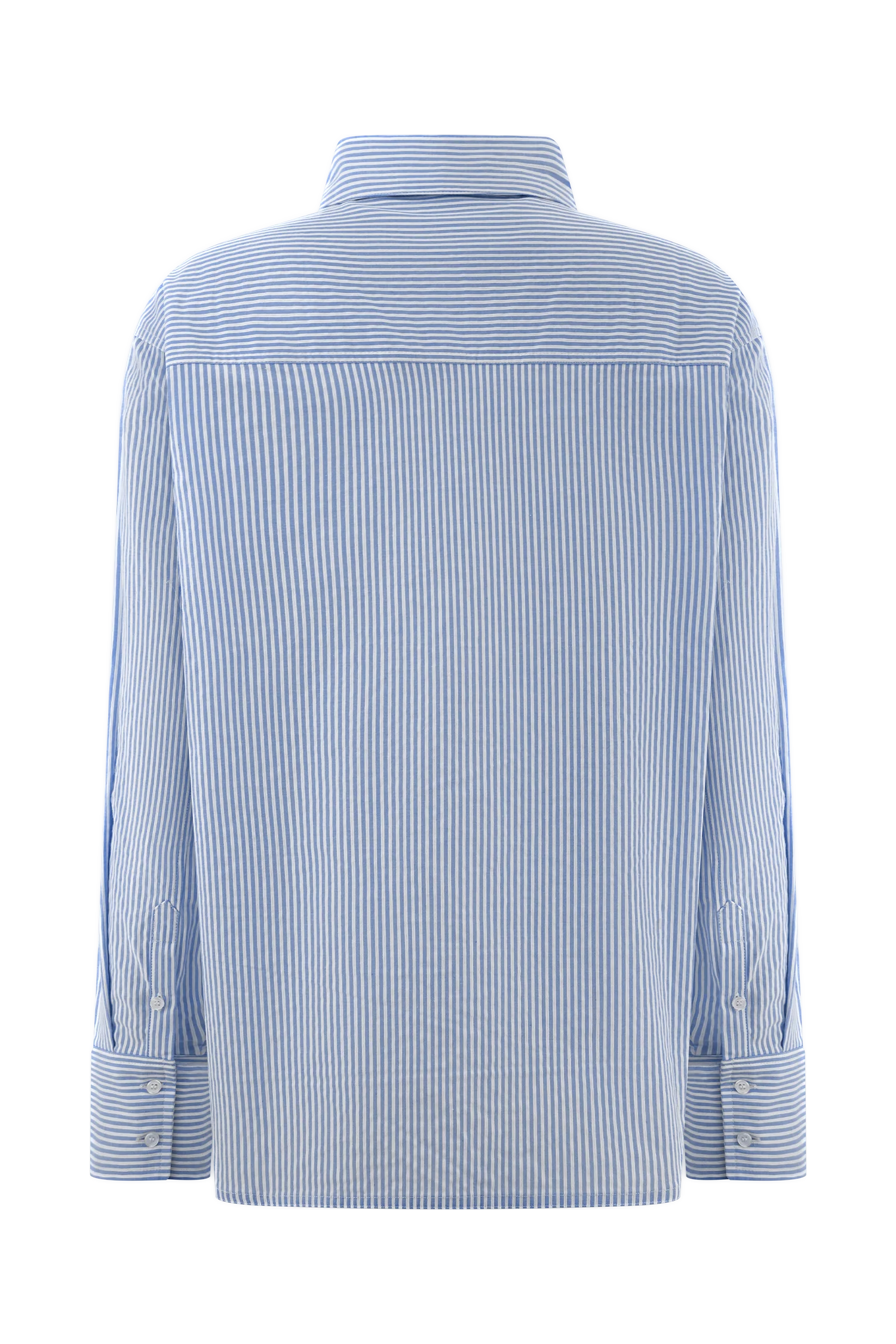 Hansen Oversized Shirt Blue Pinstripe