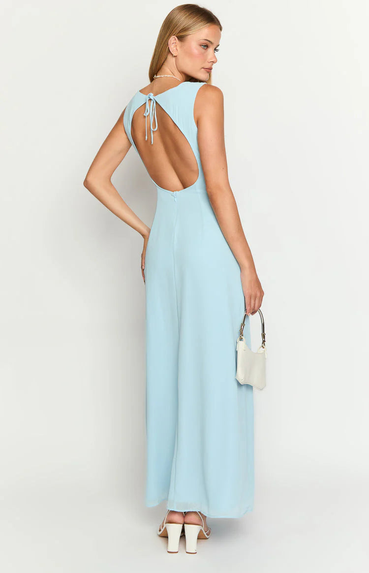 Misty Light Blue Maxi Dress
