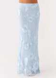 Radiate Maxi Skirt Blue
