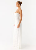 Already Know Lace Maxi Dress White