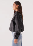 Houghton Oversized Bomber Jacket Black