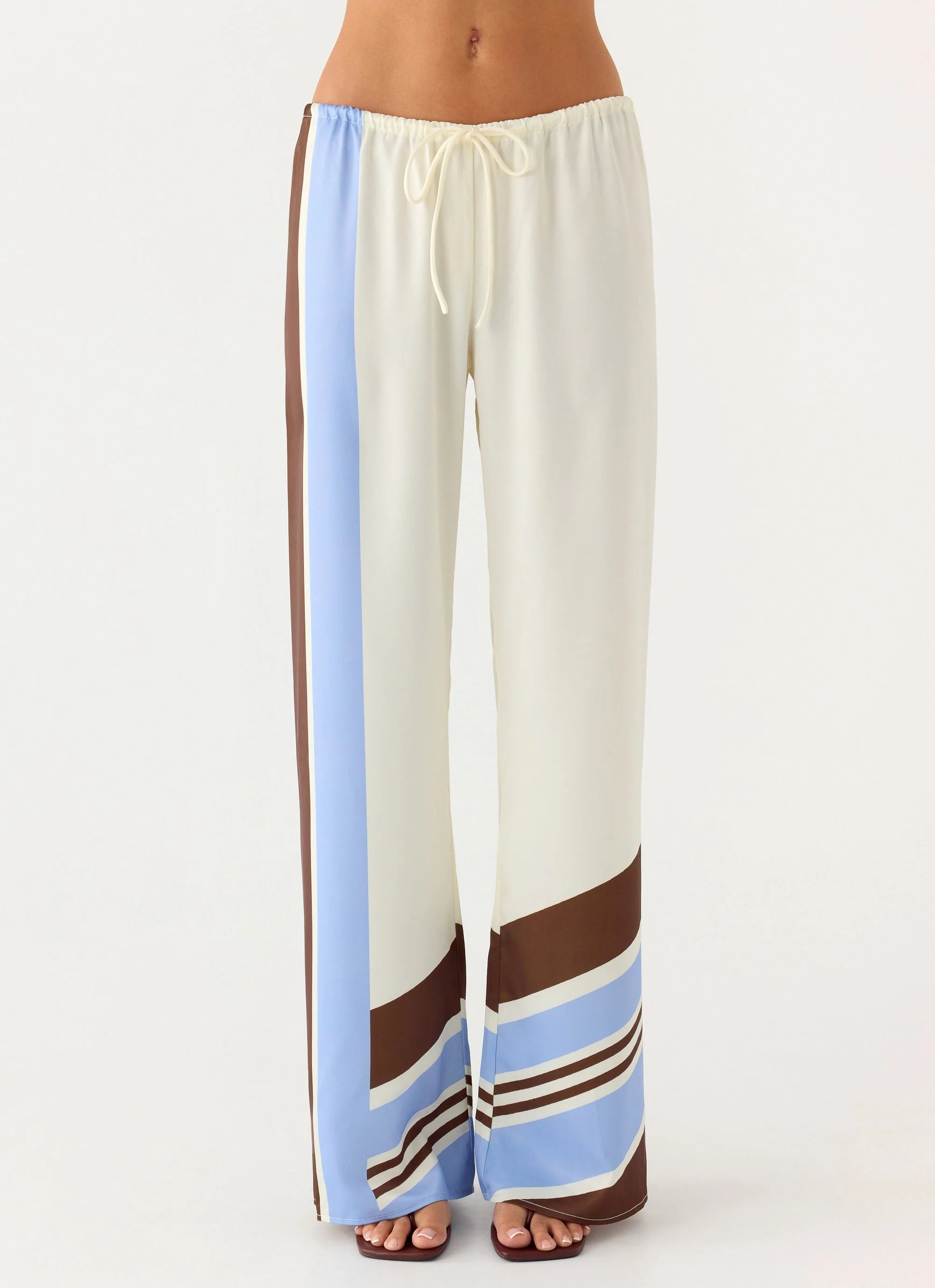 Deacon Low Rise Pants Purple Stripe